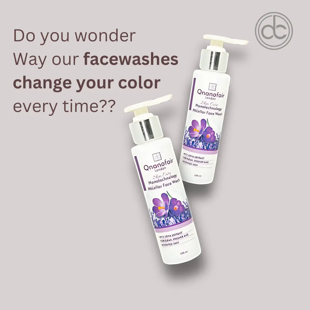Qnanofair Nano-Encapsulated Lightening Agents Face Wash pack of 2 QNanofair