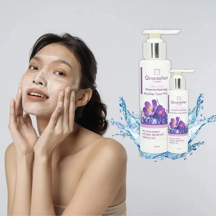 Qnanofair Nano-Encapsulated Lightening Agents Face Wash pack of 2 QNanofair